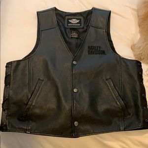 Harley Davidson leather vest